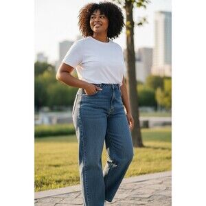 Vintage Forelli Internazionale Jeans Women Blue Jean Tapered Ankle Zipped 24